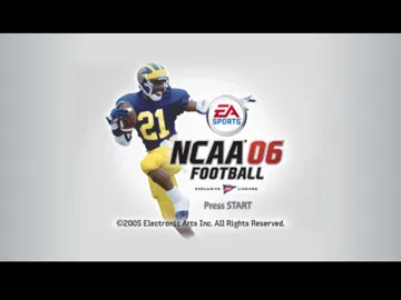 NCAA Football 06 (USA) screen shot title